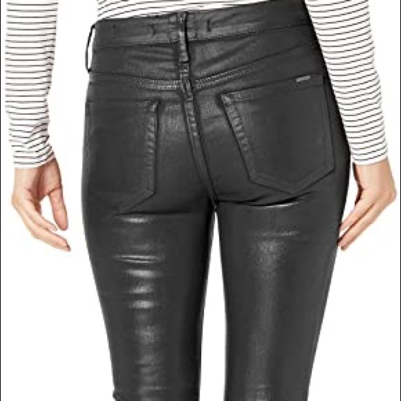 NWT Ella Moss black coated high rise skinny ankle jeans 29 - Picture 2 of 6